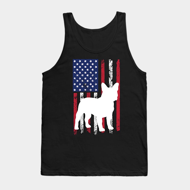 french bulldog July 4  America patriotic dog usa Independence Day Tank Top by PhiloArt